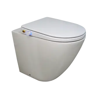 Bidet toilet seat attachment heated
